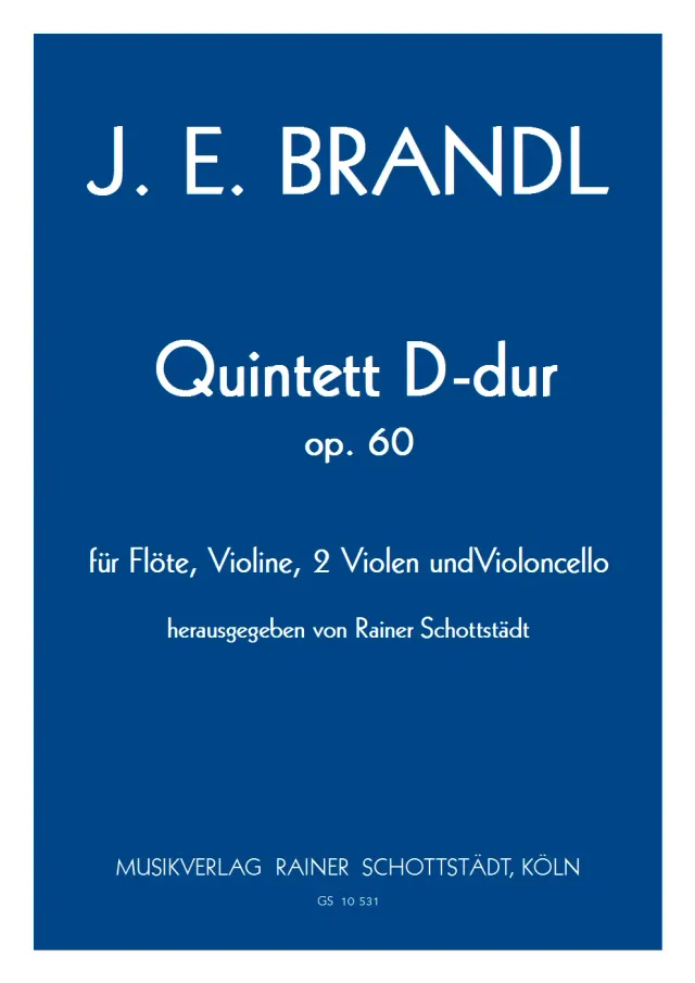Musikverlag Rainer Schottstädt Quintetto Nr. 2 D-dur op. 60 Noten
