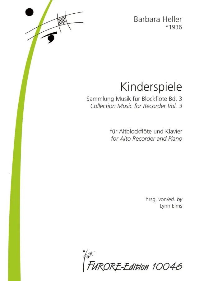 Furore Edition Kinderspiele Altblockflöte Klavier Noten