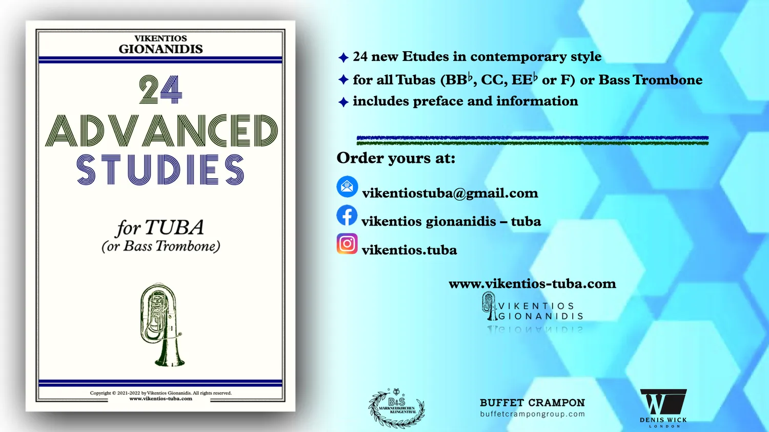 Vikentios Gionanidis 24 Advanced Studies Noten für Tuba