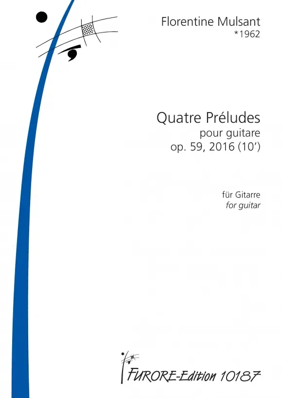 Furore Edition Quatre Préludes op. 59 Noten Gitarre