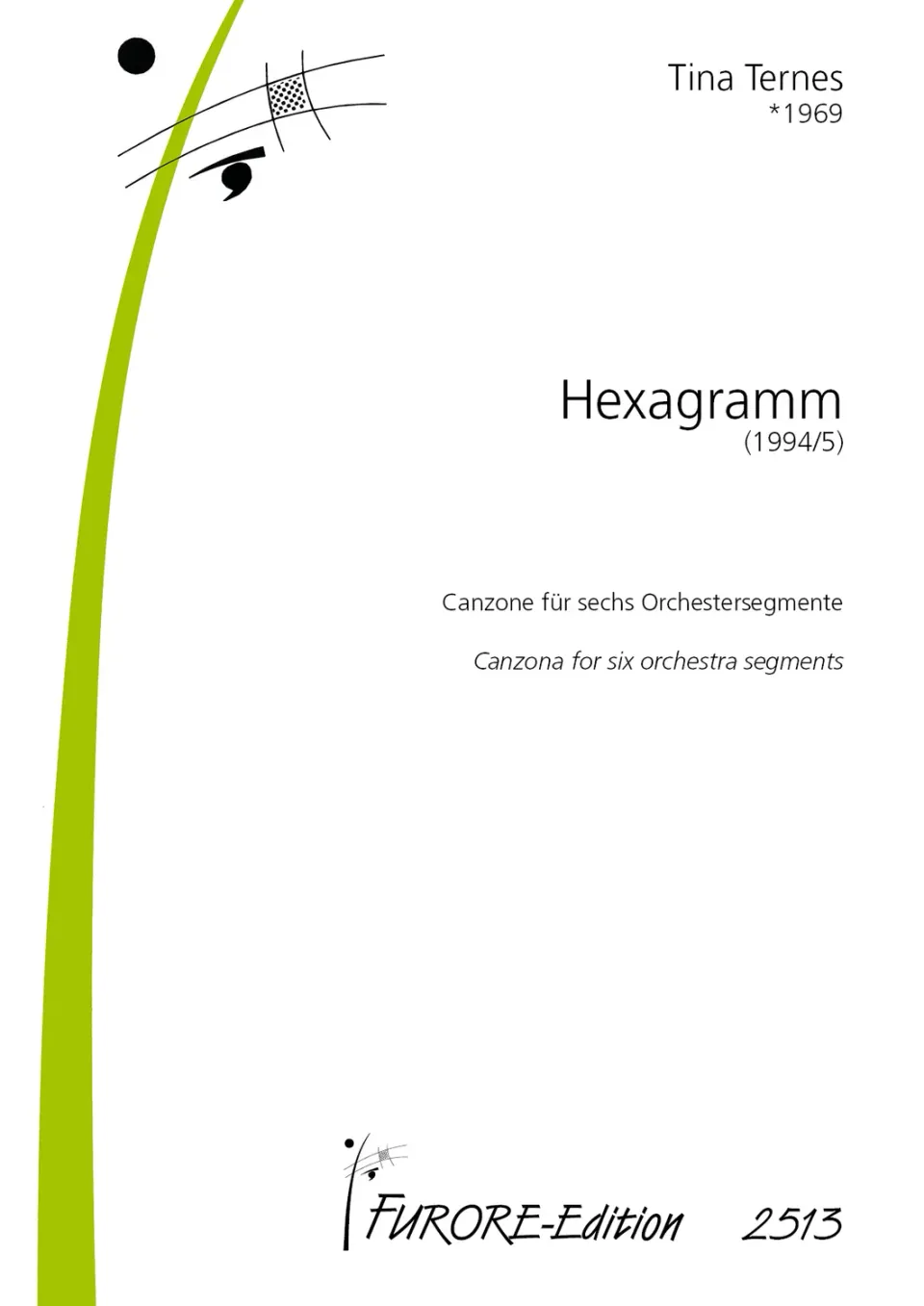 Furore Edition Hexagramm Stimmen sechs Orchestersegmente leicht