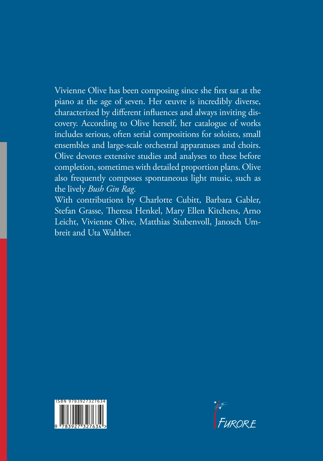 Furore Edition Vivienne Olive: An Introduction to her Music Buch