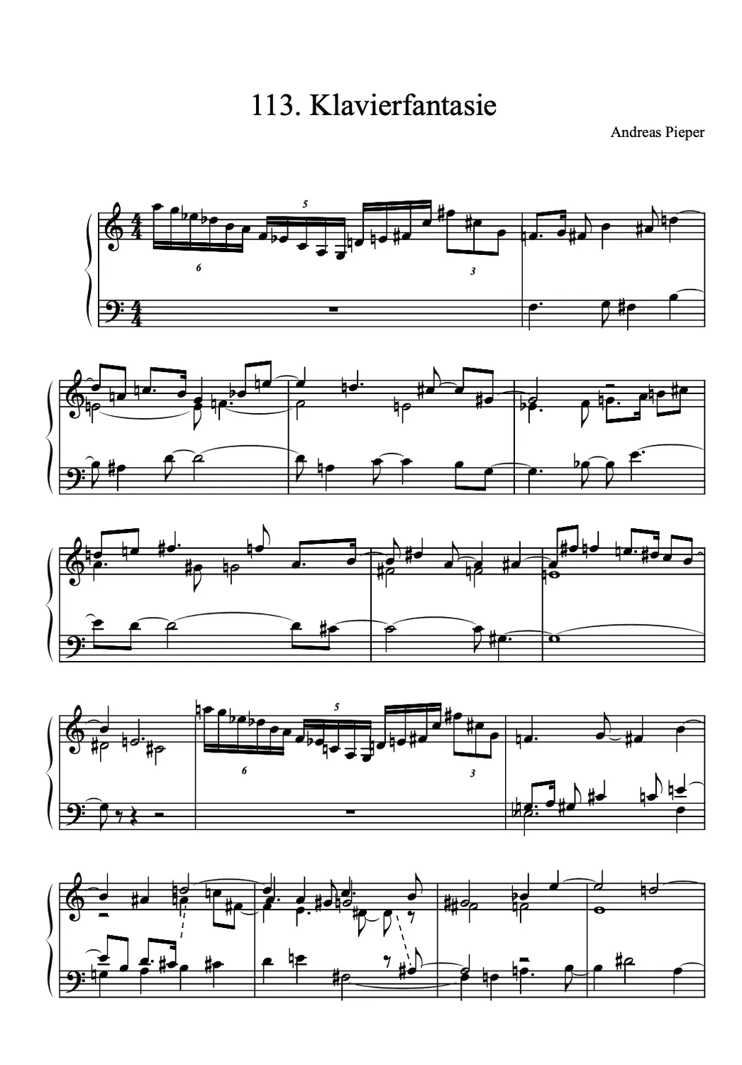 Are Musik Verlag Klavierfantasien Band 8 (113–128) Klaviernoten