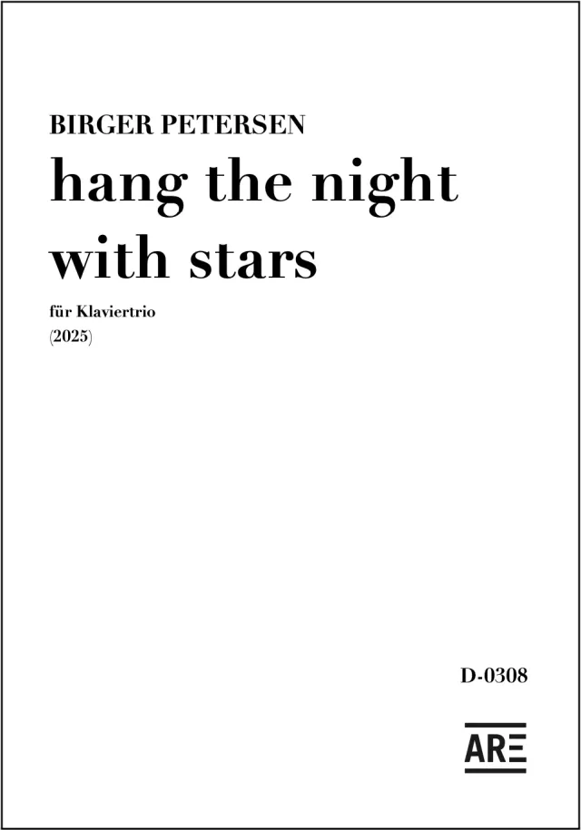 Are Musik Verlag hang the night with stars für Klaviertrio