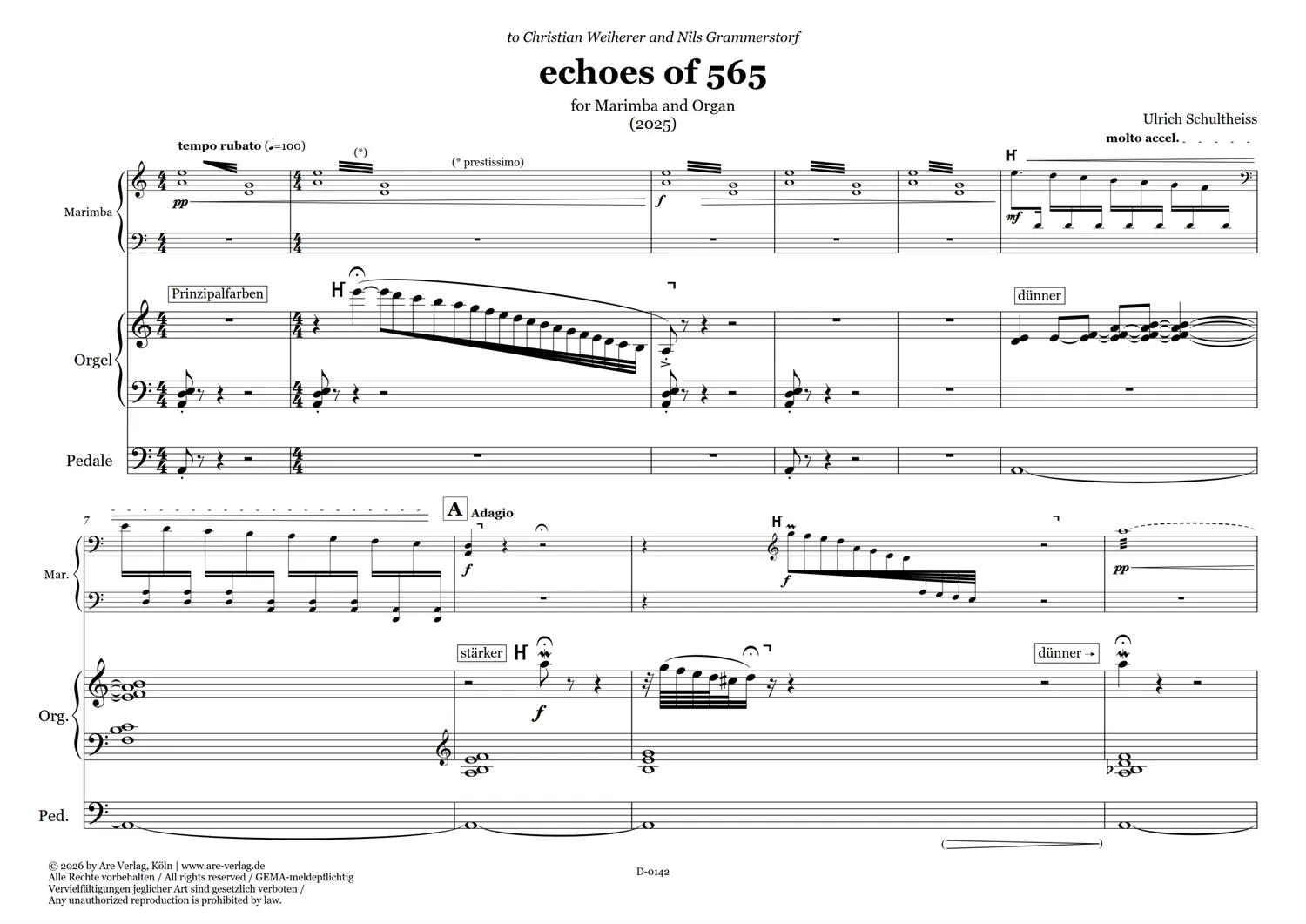 Are Musik Verlag Schultheiss echoes of 565 Duonoten