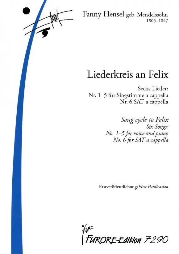 Furore Edition Liederkreis an Felix Noten für Stimme und Klavier