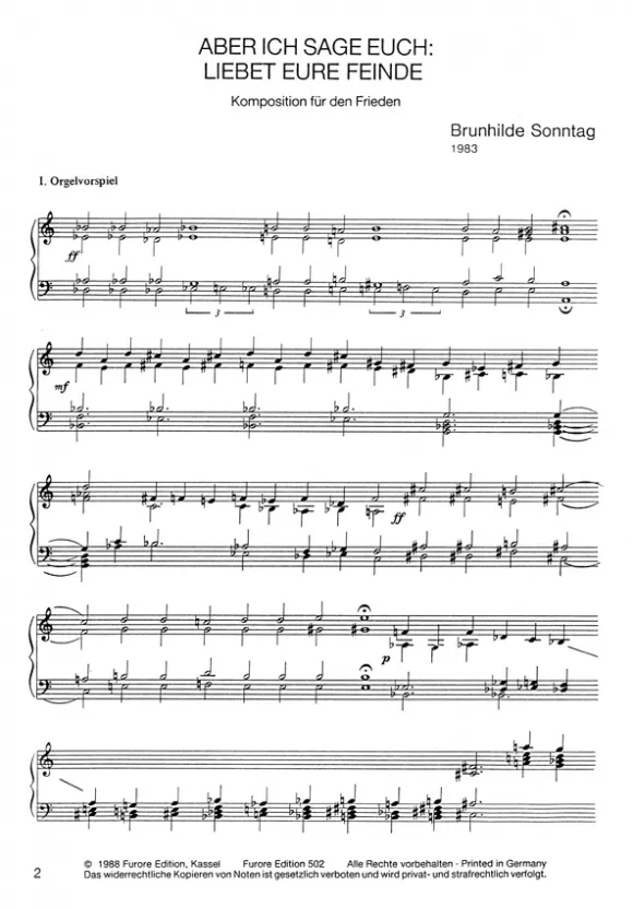 Furore Edition Liebet Eure Feinde Chornoten