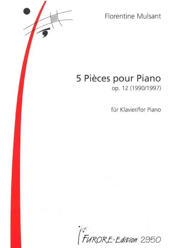 Furore Edition 5 Pièces op. 12 Klaviernoten leicht