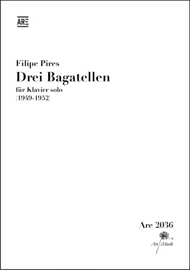 Are Musik Verlag Pires Drei Bagatellen Klaviernoten solo
