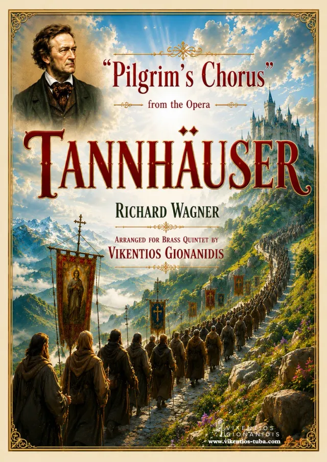 Vikentios Gionanidis Pilgerchor Tannhäuser Noten Blechbläserquintett