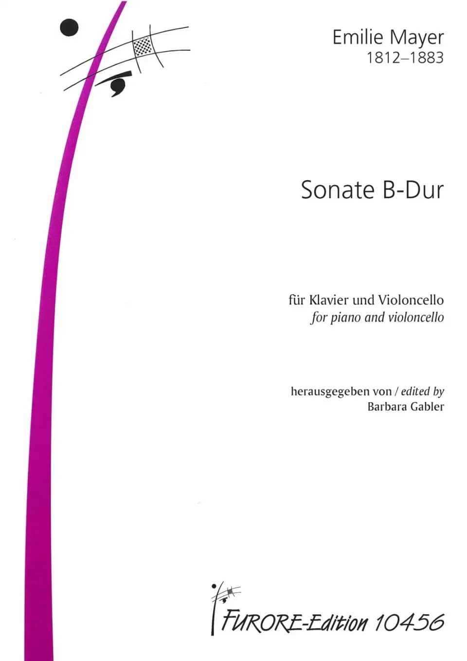 Furore Edition Sonate B-Dur Noten Klavier Violoncello