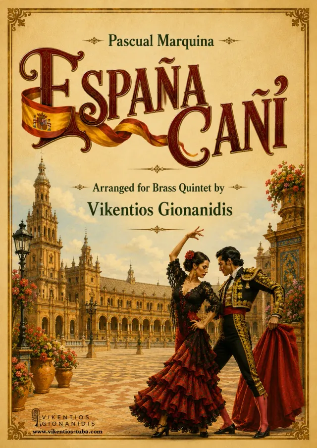 Vikentios Gionanidis España Cañí Noten Blechbläserquintett