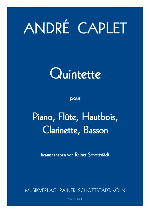 Musikverlag Rainer Schottstädt Quintett D-Dur Noten Bläser Klavier