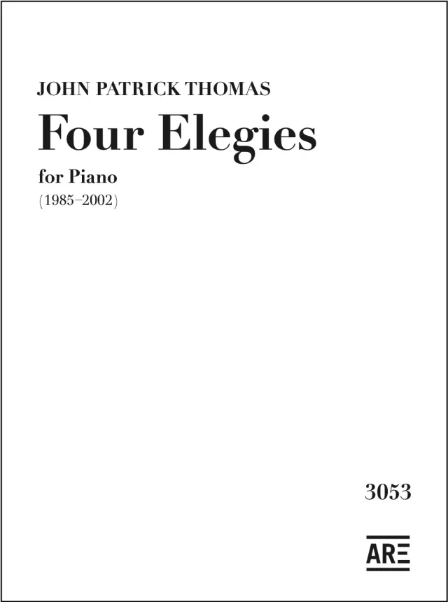 Are Musik Verlag Thomas, John Patrick: Four Elegies Klaviernoten