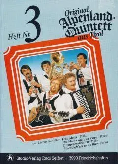 Studio-Verlag Rudi Seifert Alpenland Quintett Heft 3 Noten B-Ware