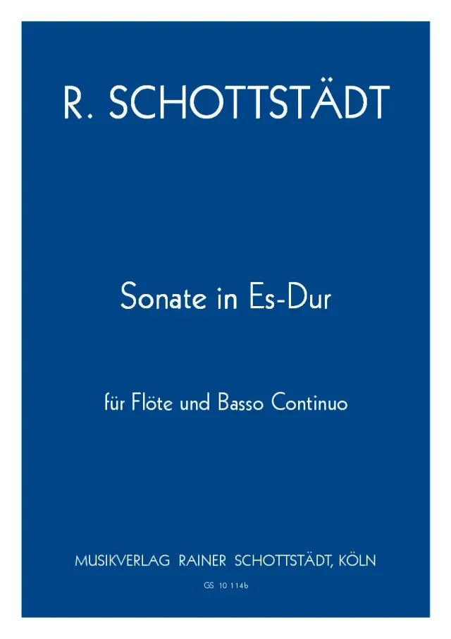 Musikverlag Rainer Schottstädt Sonate Es-dur Noten für Fagott