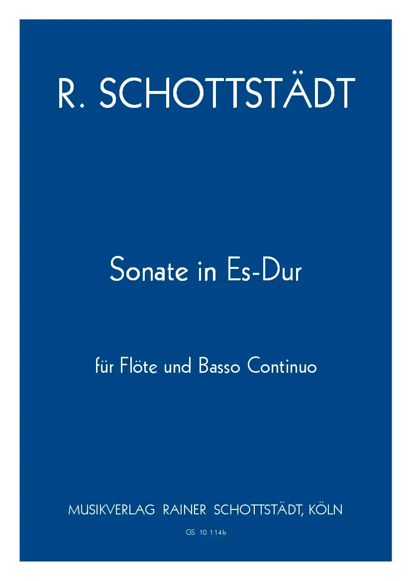Musikverlag Rainer Schottstädt Sonate Es-dur Noten für Fagott
