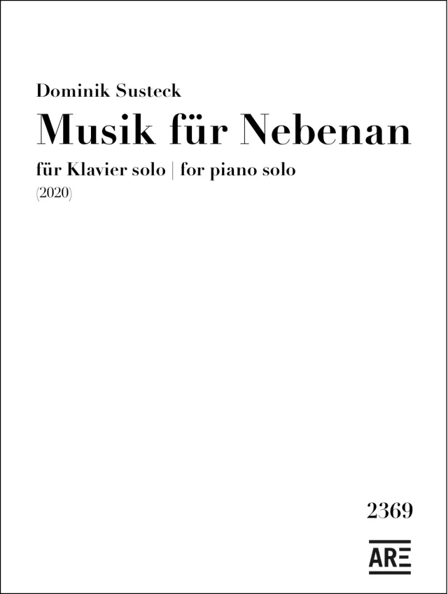 Are Musik Verlag Susteck Musik für Nebenan Noten Klavier solo