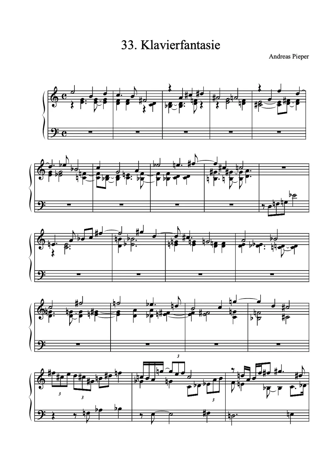Are Musik Verlag Klavierfantasien Band 3 (33-48) Klaviernoten