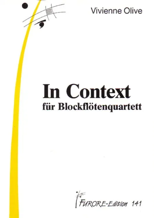 Furore Edition In Context Blockflötenquartett Partitur und Stimmen