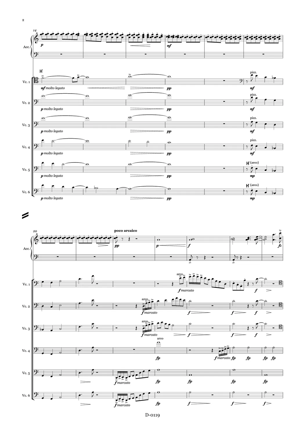 Are Musik Verlag Dialogue Akkordeon 6 Celli Noten 10 Min
