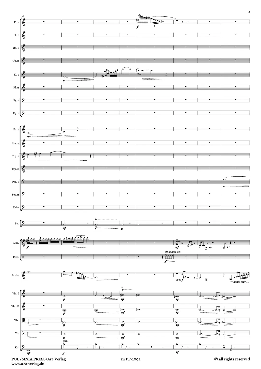 Are Musik Verlag facetten Violine Orchester Noten 11 Min