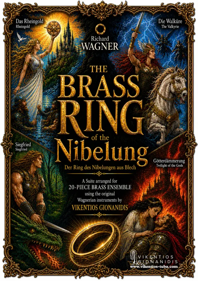 Vikentios Gionanidis BRASS Ring Nibelung Wagner Noten