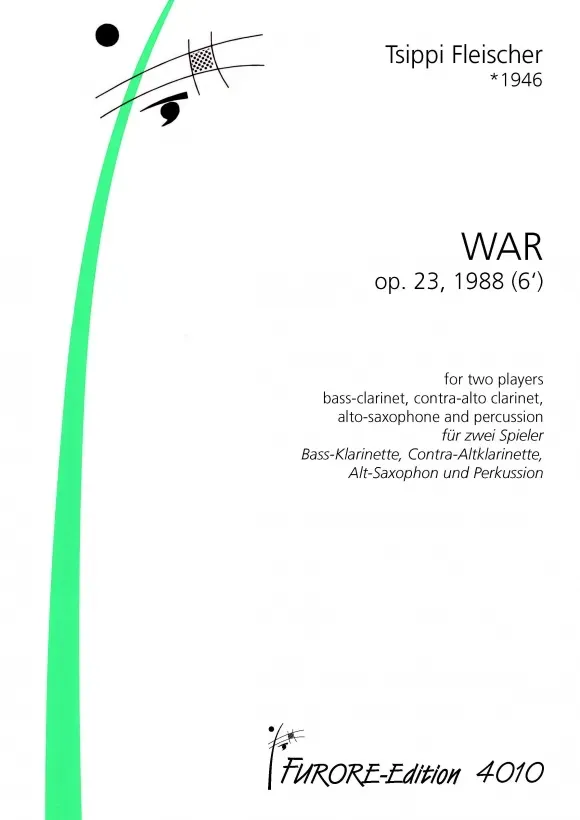 Furore Edition WAR op. 23 Noten 2 Spieler Partitur