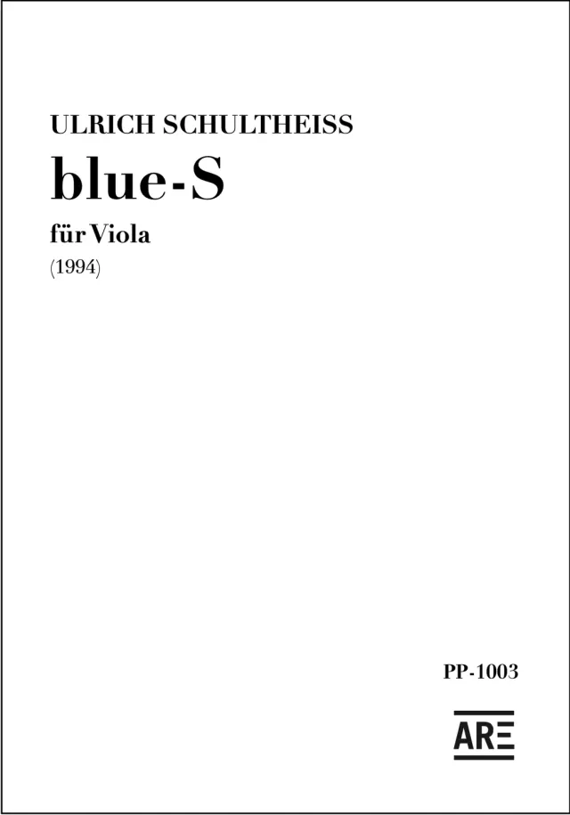 Are Musik Verlag Schultheiss blue-S Noten Solo Streicher