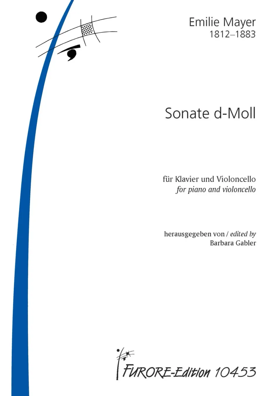 Furore Edition Sonate d-Moll Klavier Violoncello Noten