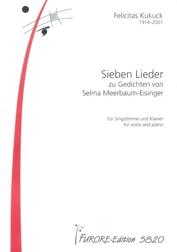 Furore Edition Sieben Lieder Meerbaum-Eisinger Gesang Klavier