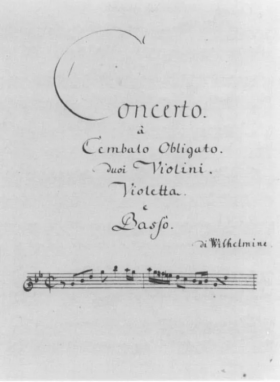 Furore Edition Concerto in G Cembalo Streicher Partitur