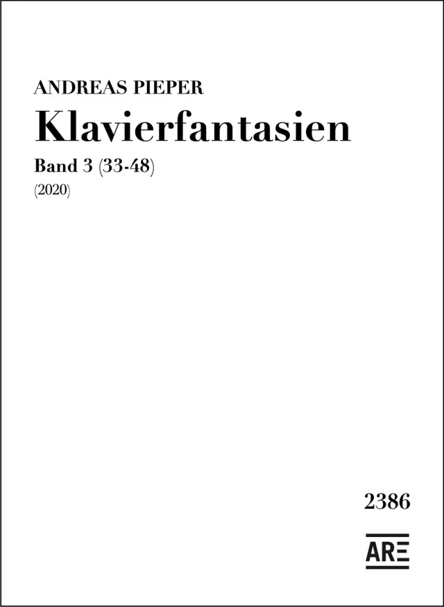 Are Musik Verlag Klavierfantasien Band 3 (33-48) Klaviernoten