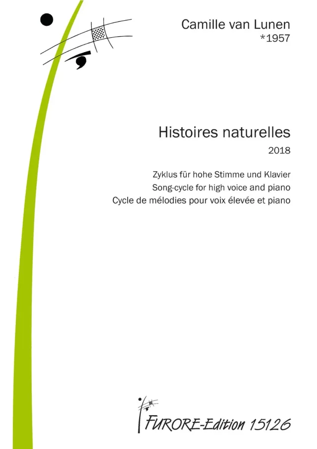 Furore Edition Histoires naturelles Liederzyklus für hohe Stimme und Klavier