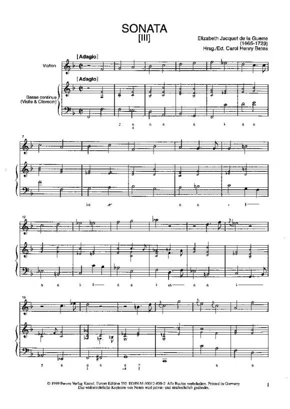 Furore Edition Sonates pour le Viollon Vol. 2 Violinnoten