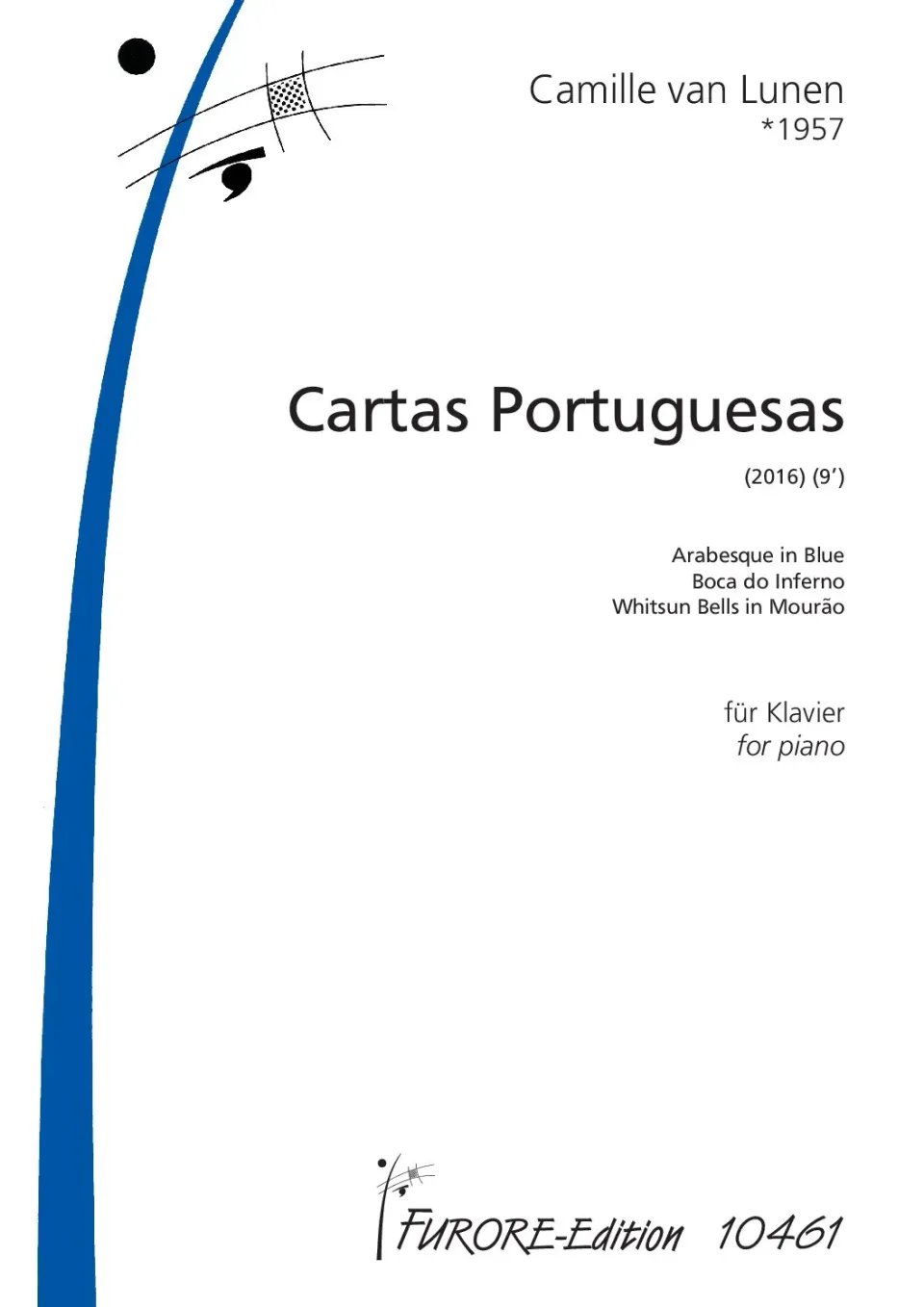 Furore Edition Cartas Portuguesas Klaviernoten 2016