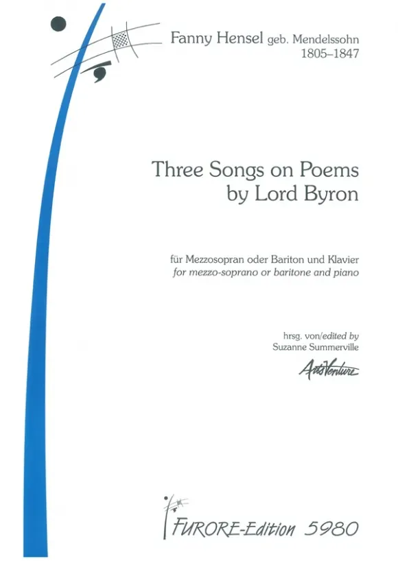 Furore Edition Three Songs Byron Alt Klavier Partitur