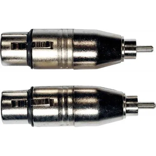 Yellow Cable AD18 Adapter RCA-Stecker auf XLR-Buchse, 2 Stück