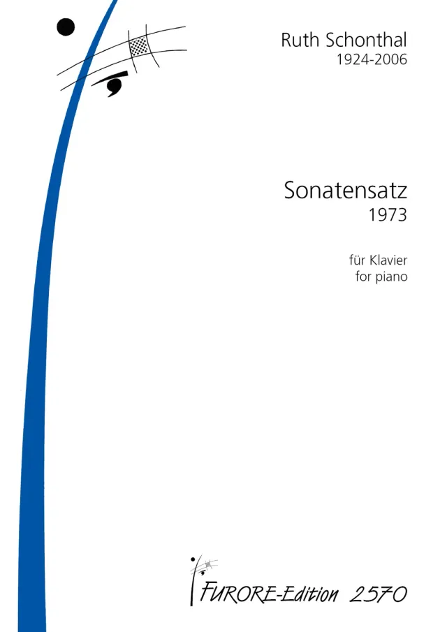 Furore Edition Sonatensatz Klaviernoten Partitur 1973