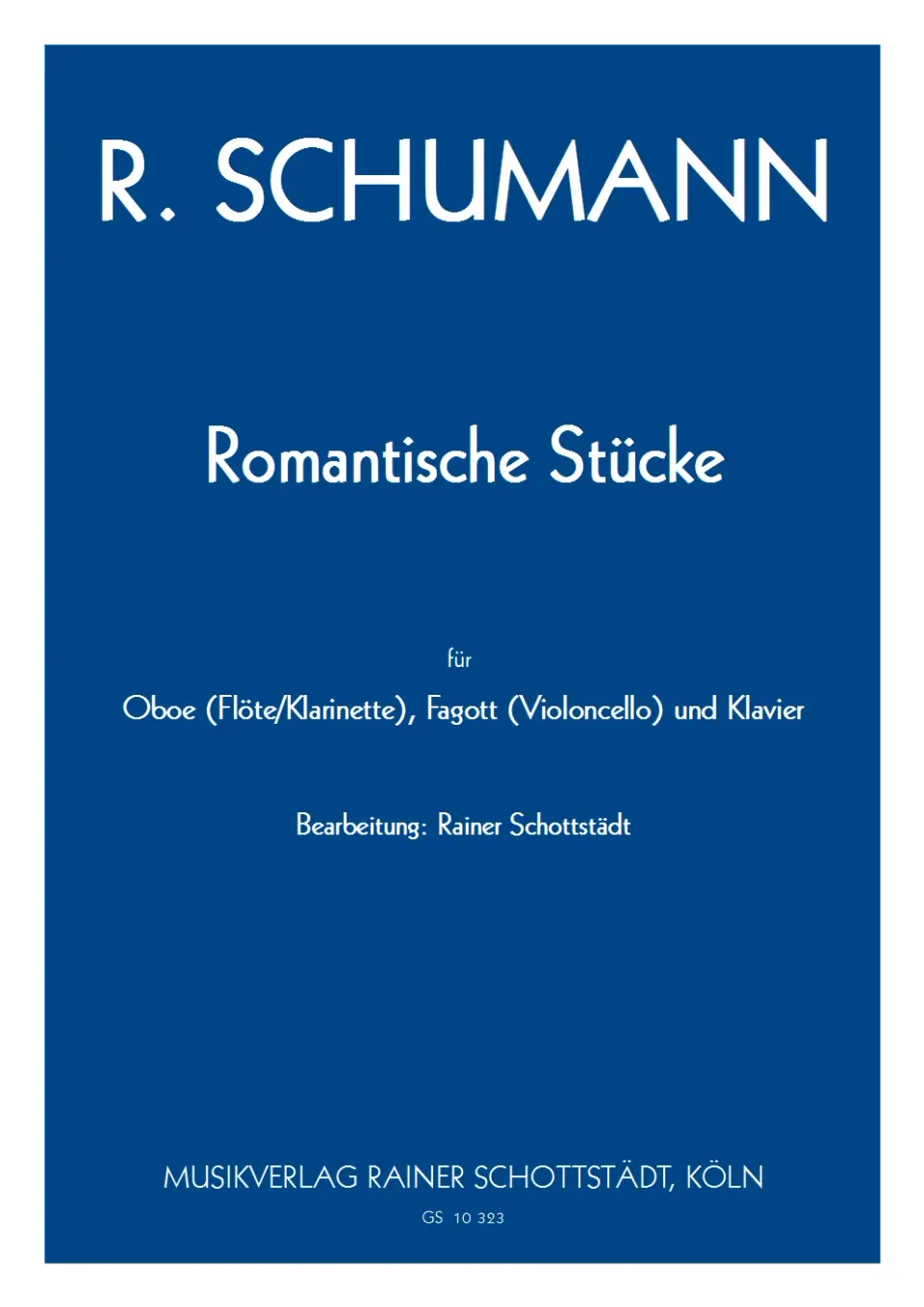 Musikverlag Rainer Schottstädt Romantische Stücke Noten Duo Klavier
