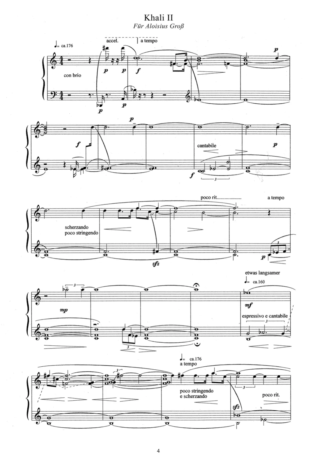 Are Musik Verlag Mirza Khali 3 Stücke Klavier Noten Pedalspiel