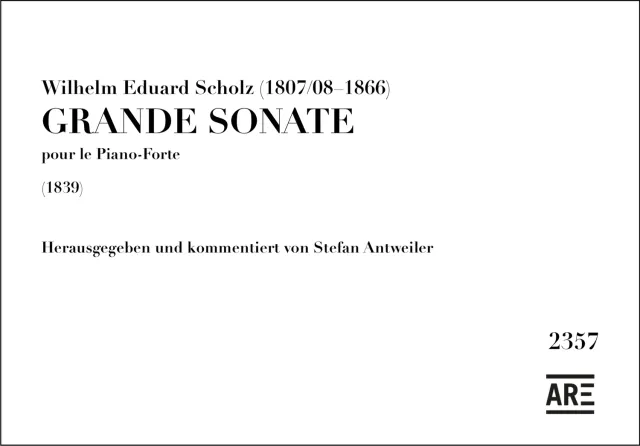 Are Musik Verlag Scholz Grande Sonate Klaviernoten 1839