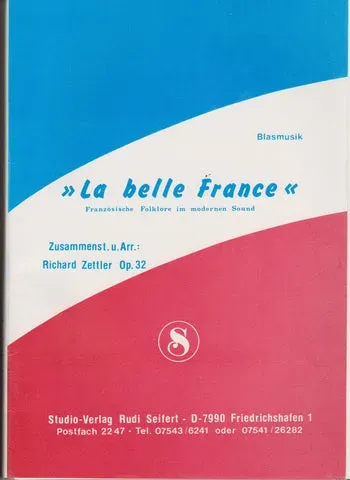 Studio-Verlag Rudi Seifert La Belle France Blasmusiknoten B-Ware