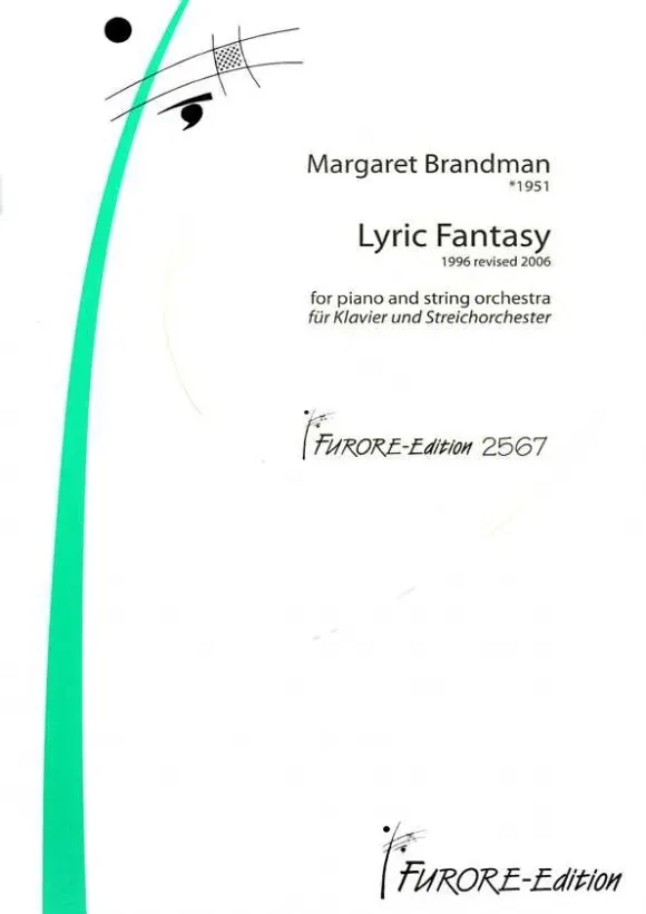 Furore Edition Lyric Fantasy Partitur für Klavier und Streichorchester