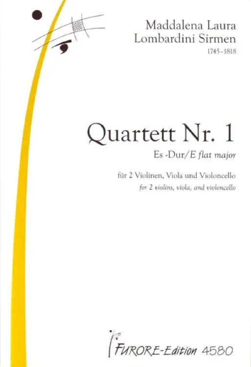 Furore Edition Streichquartett Nr. 1 Es-Dur Partitur Stimmen mittelschwer