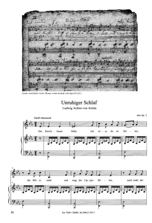 Furore Edition Lieder romantischer Dichter Vol.2 Noten tiefe Stimme