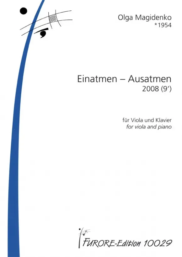 Furore Edition Einatmen – Ausatmen op. 58a Noten Viola Klavier