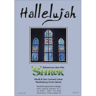 Studio-Verlag Rudi Seifert Hallelujah Shrek Cohen Noten Blasmusik Chor