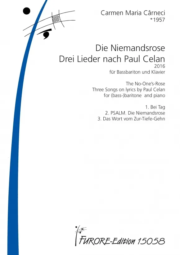 Furore Edition The No-One’s-Rose Drei Lieder für Bassbariton und Klavier