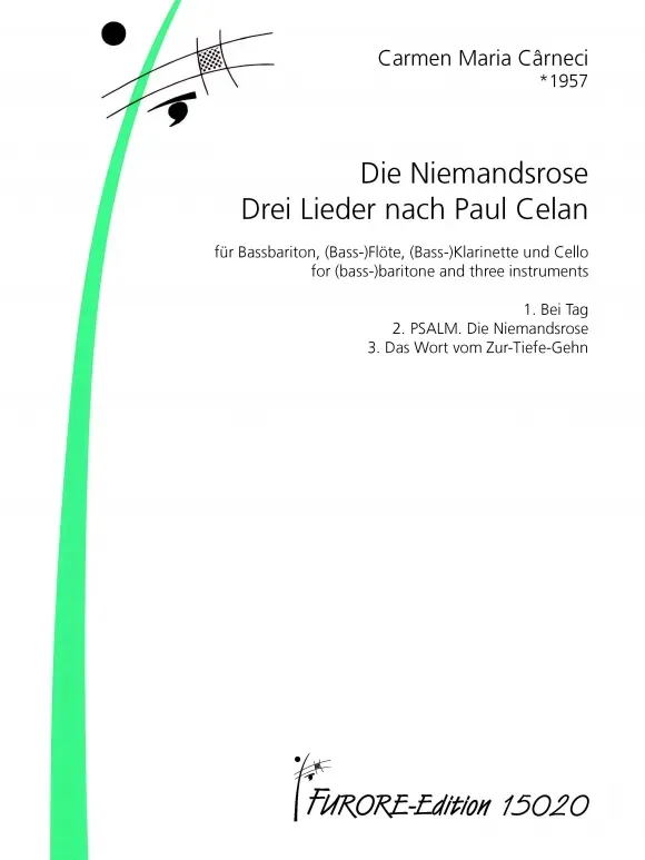 Furore Edition Niemandsrose Drei Celan-Lieder Gesang Noten